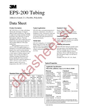 EPS200 1/2 BK 48 IN 12/BOX 4200500BK datasheet  
